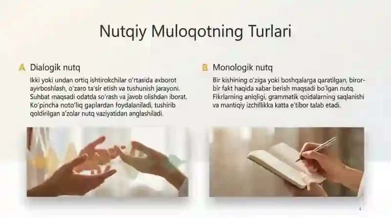 Nutq va muloqot 4