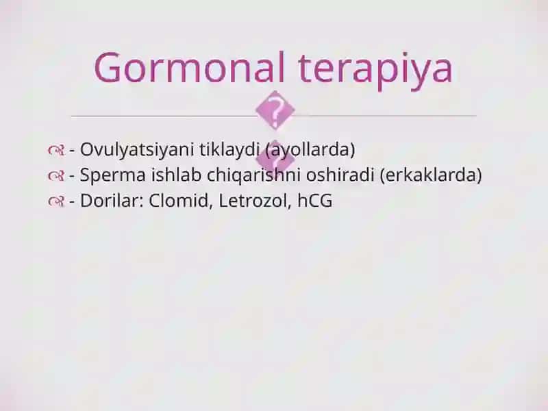 Bepushtlikni davolashning zamonaviy usullari 4