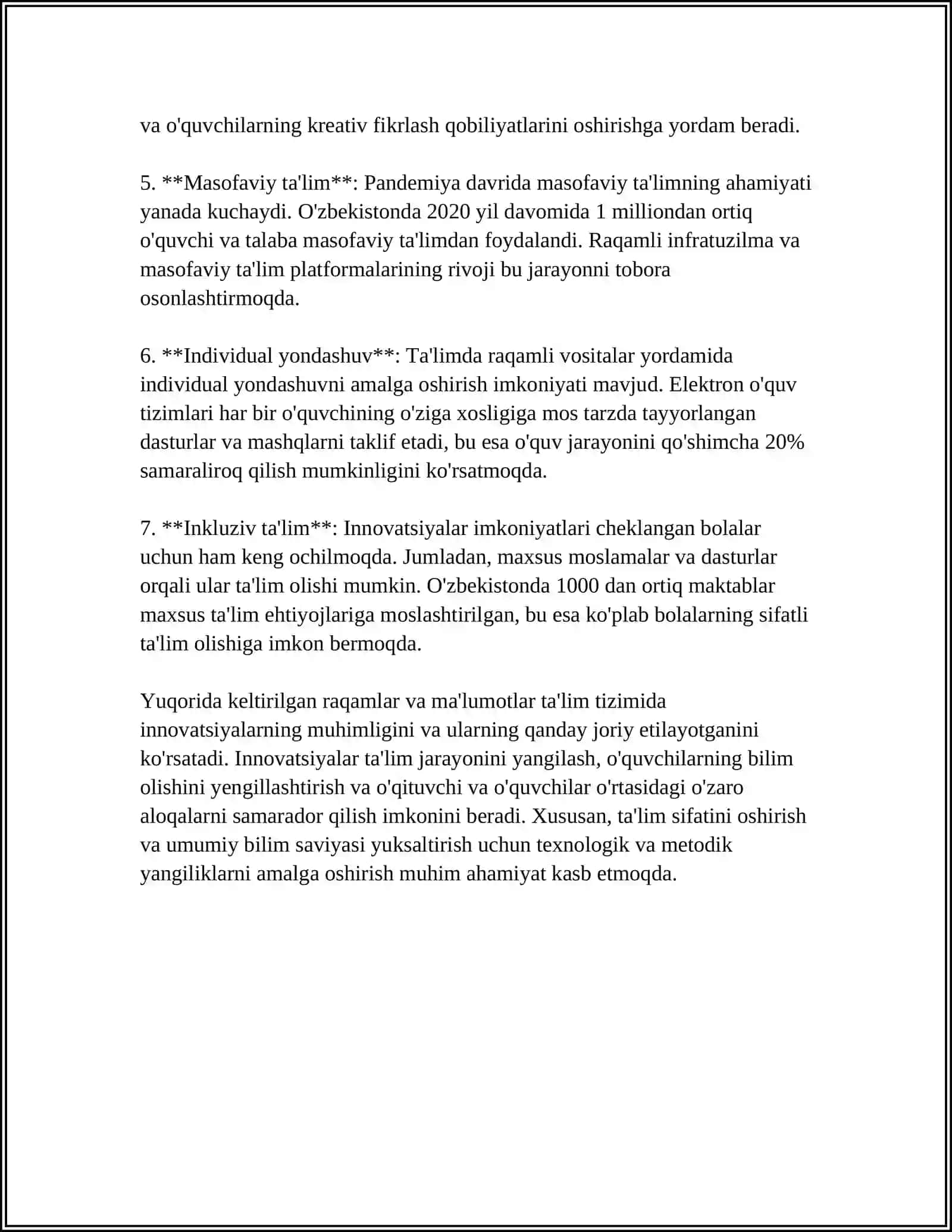 TALIMIY FAOLIYATLAR UCHUN KORGAZMALAR TAYYORLASH 4