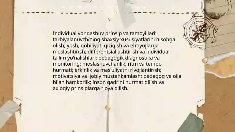 Tarbiyada individual yondashuv muammosi 4