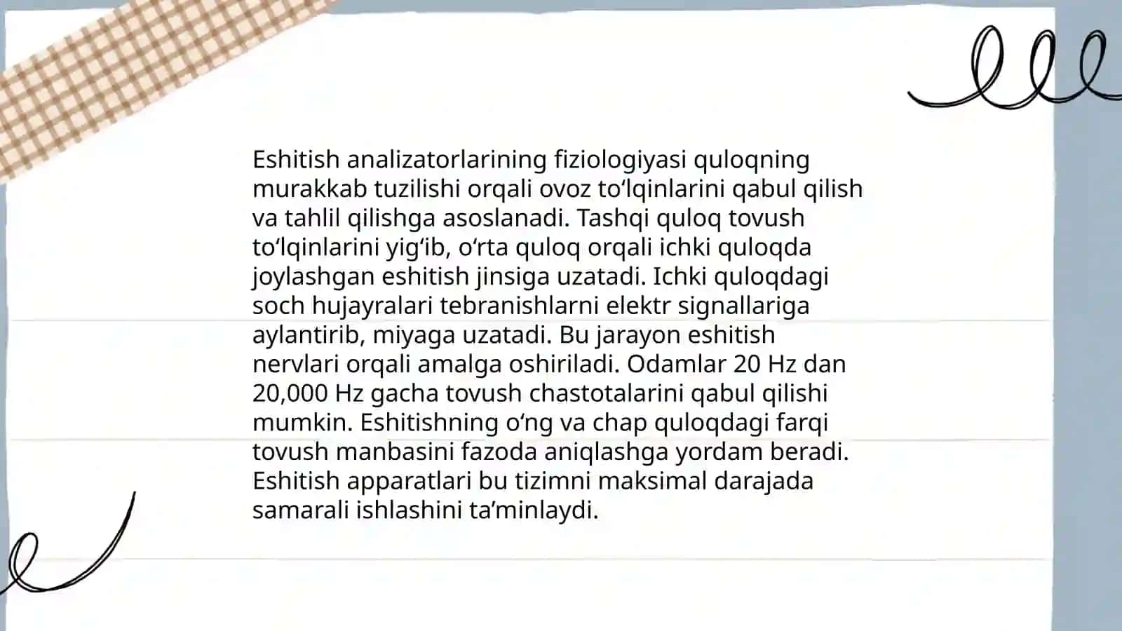 Eshitish analizatorlari 4