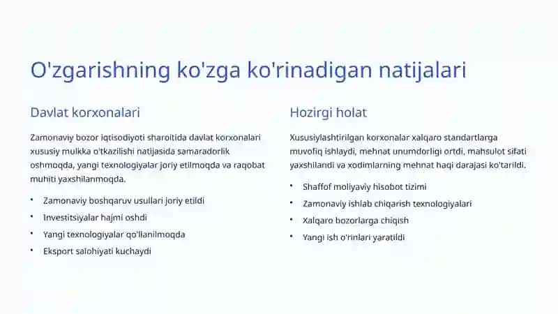 Davlat mulkini xususiylashtirish jarayoni 4