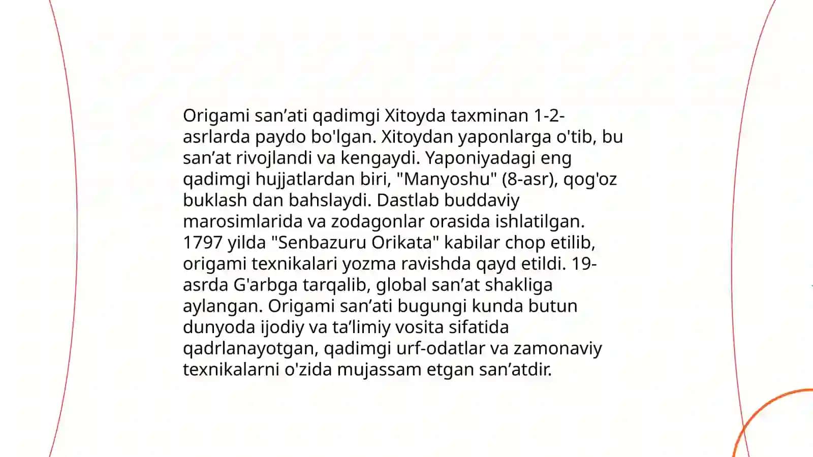 Origami saʼnatining turlari va shakllari 4