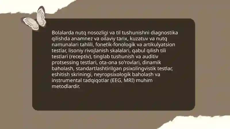 Nutqida nuqsoni bo'lgan bolalar bilish jarayonlari diagnostikasi tahlili 4