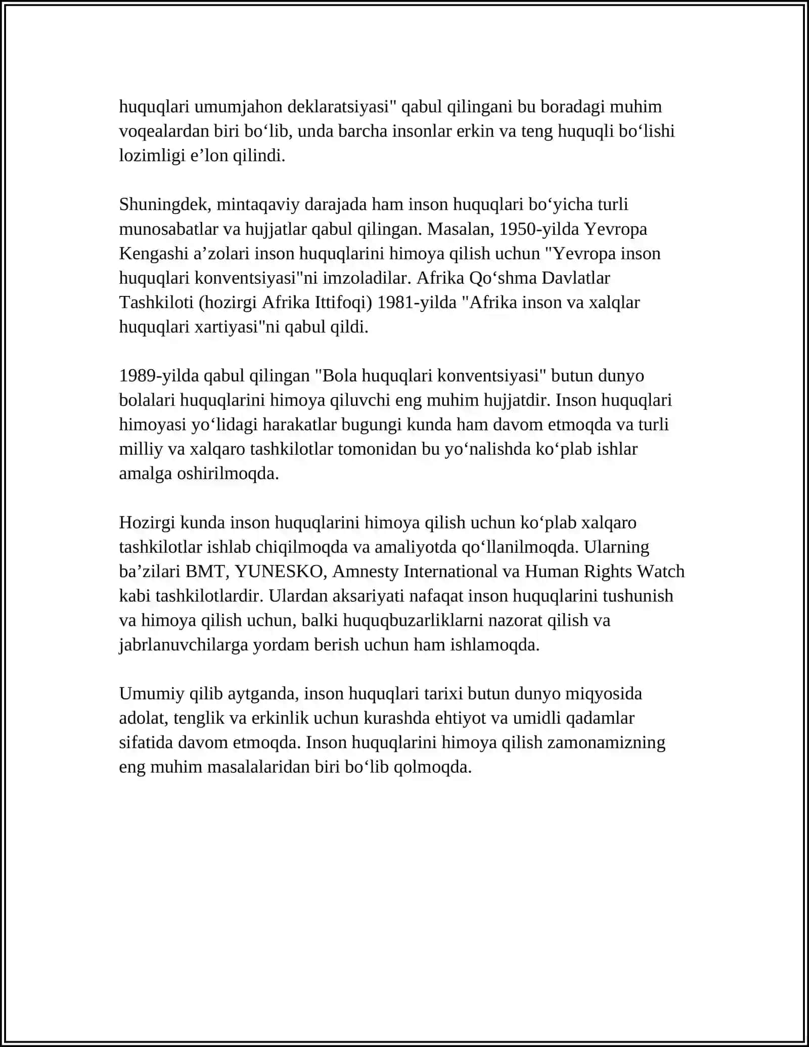 ISLOMDA INSON HUQUQLARI HIMOYASI,IJTIMOIY TENGLIK VA ADOLAT 4