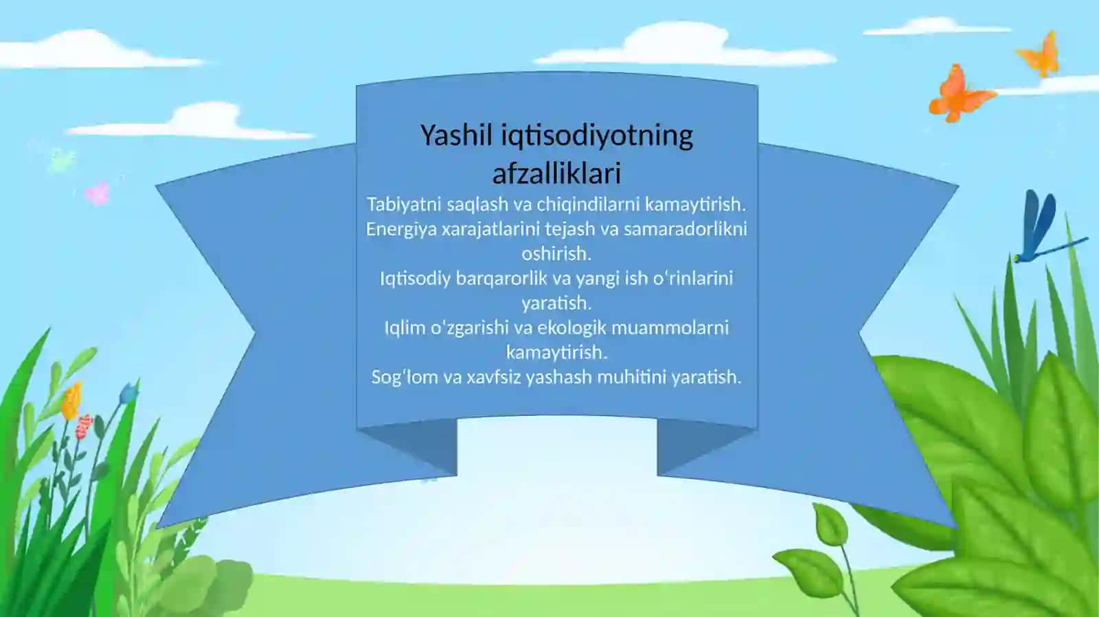 Yashil iqtisodiyotning asosiy yo'nalishlari 4