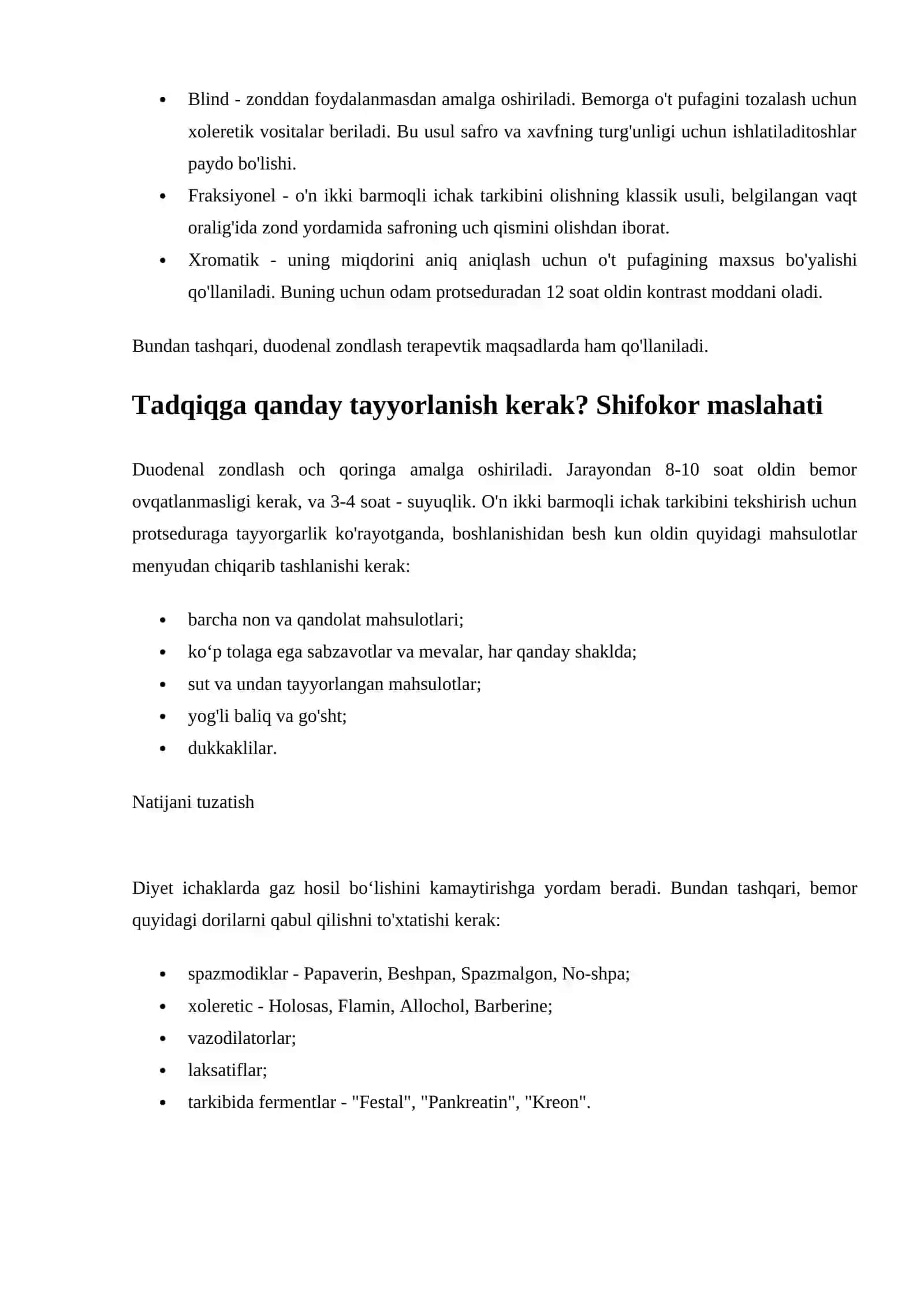 O'n ikki barmoqli ichakni zondlash 4