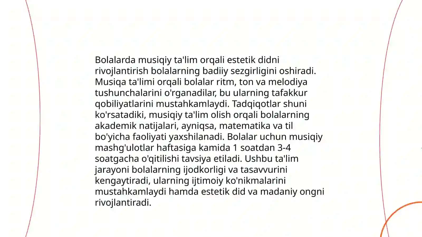 Maktabgacha ta'lim muassasasida musiqaviy tarbiyaning maqsad va vazifalari 4