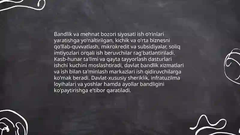 Oʻzbekistonda ijtimoiy sohada amalga oshirilayotgan oʻzgarishlarning mazmuni va mohiyati 4