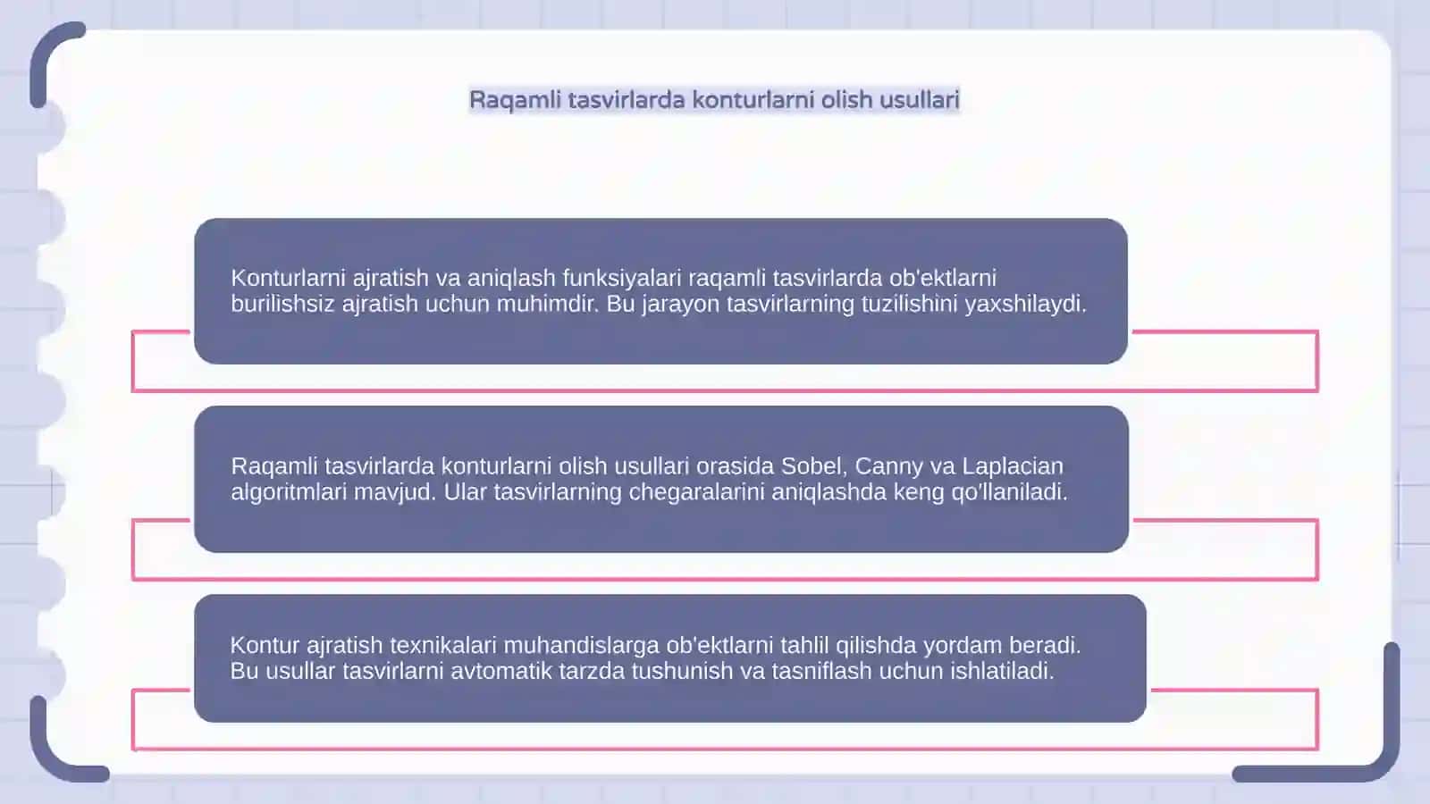 Konturlarni ajratish va aniqlash funksiyalari 4