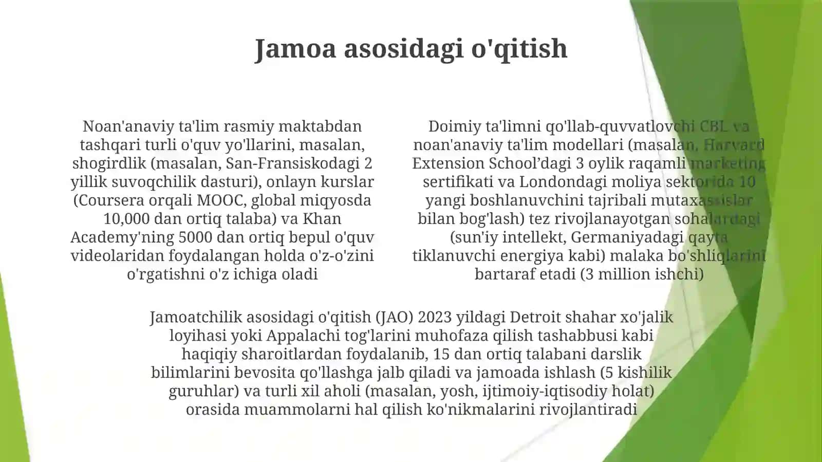 Ta'limni tashkiletishning noananaviy shakllari 4