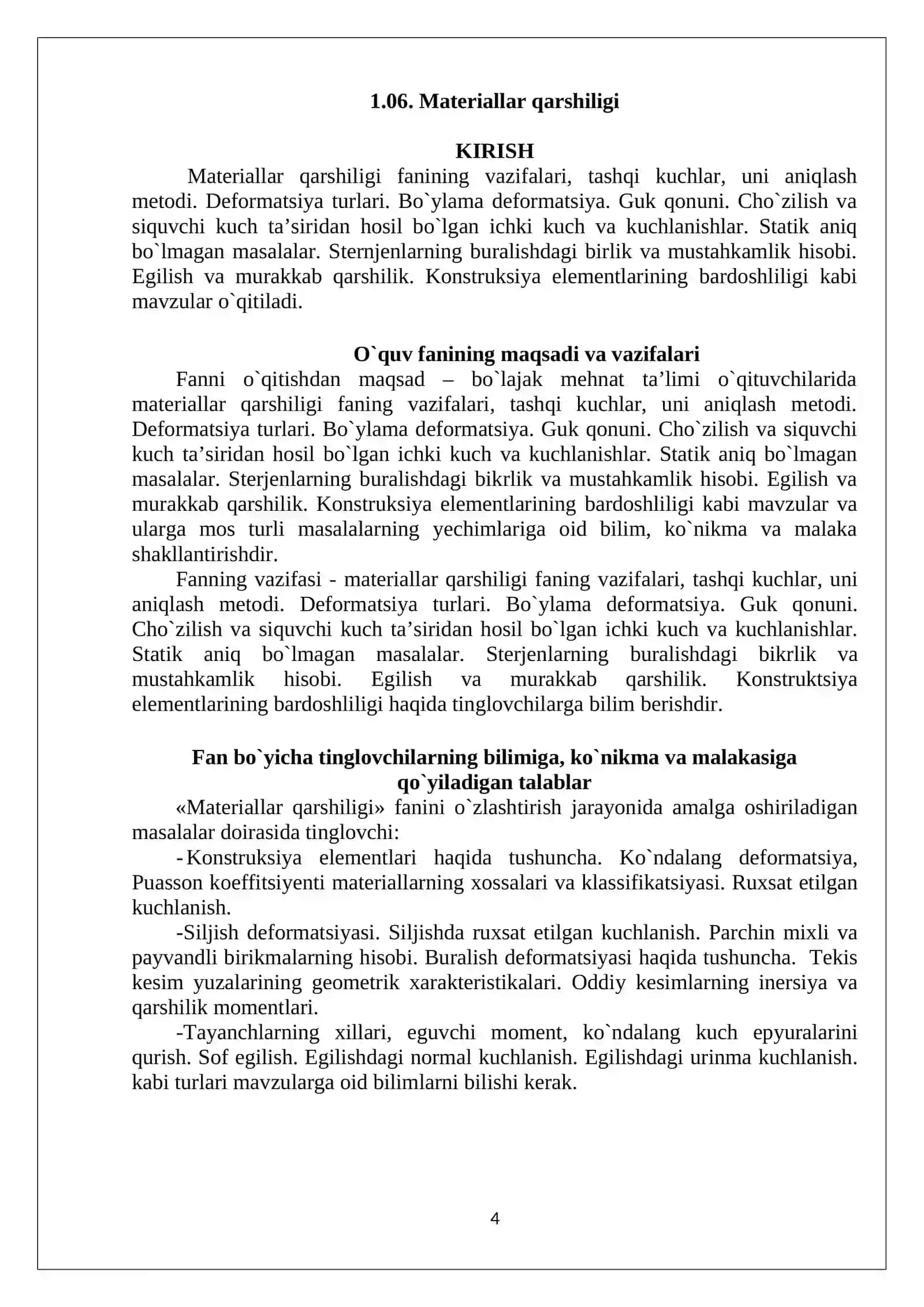 Mehnat ta`limi fanini o`qitish huquqini berish bo`yicha kasbiy qayta tayyorlash kursi 4