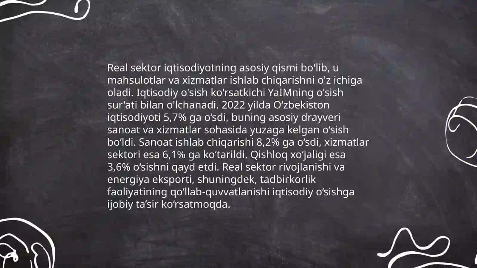 Iqtisodiyotning real sektori tushunchasi 4