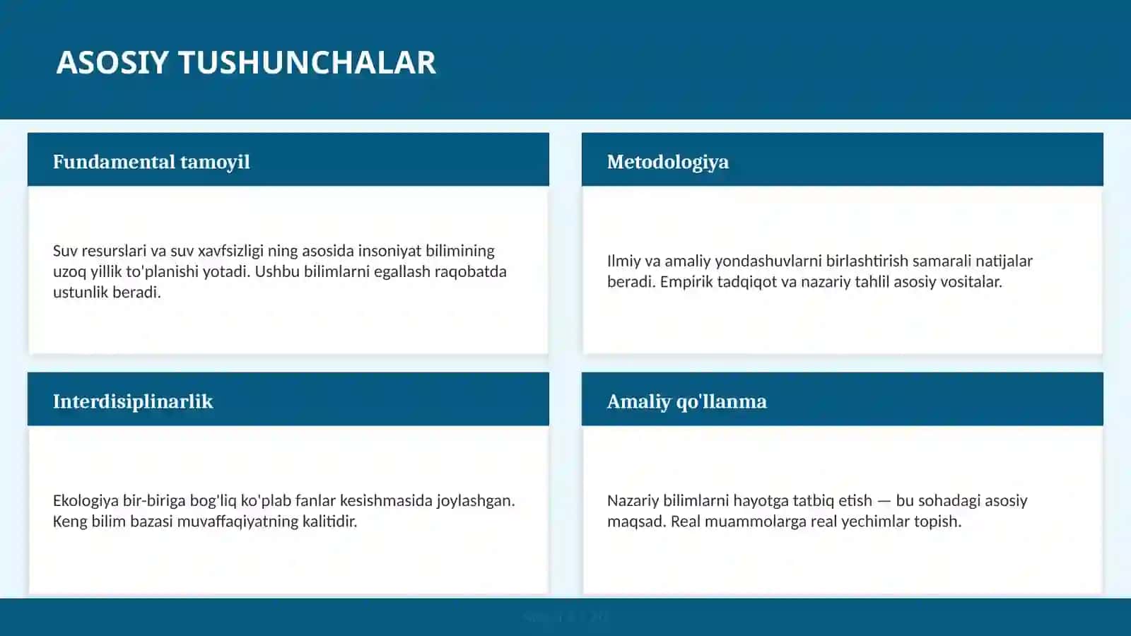 Chuchuk suv tanqisligi va boshqaruv — rahbarlar uchun 4