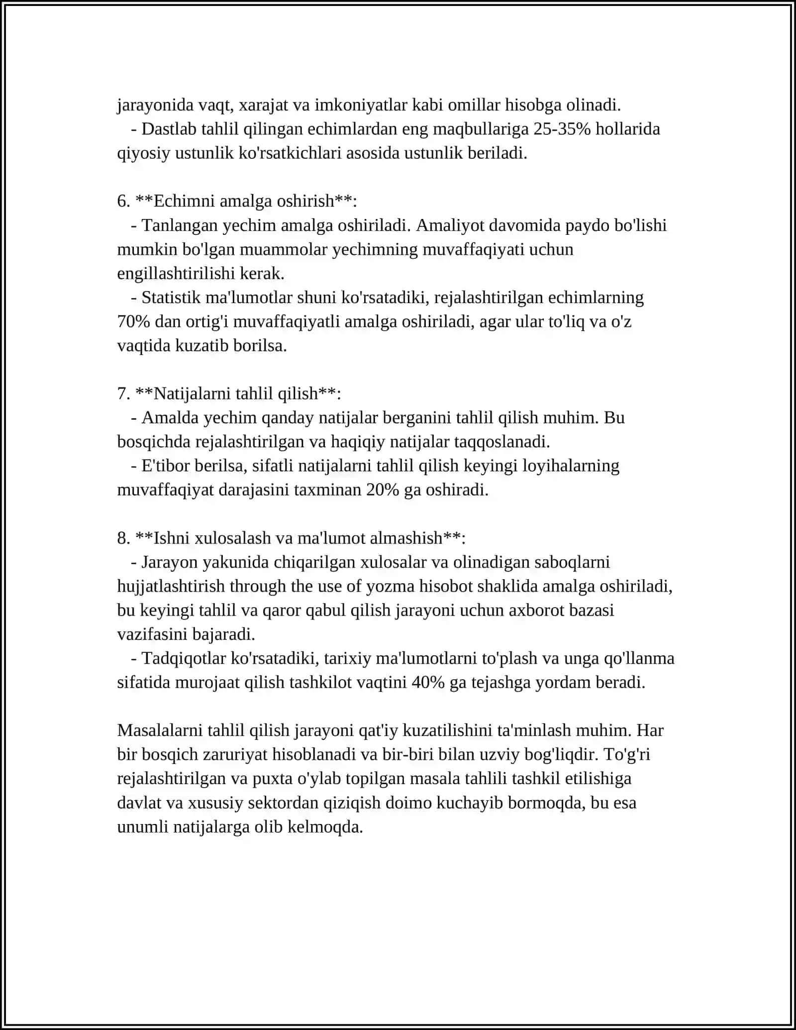 YASASHGA DOIR ELEMENTAR MASALALARNI YECHISH BOSQICHLARI 4