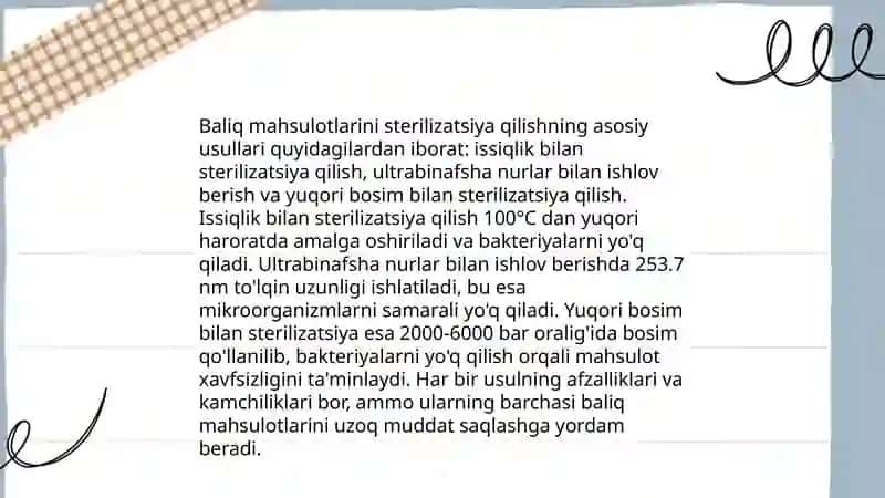 Baliq mahsulotlari bonkalarni qadoqlash texnologiyasi 4