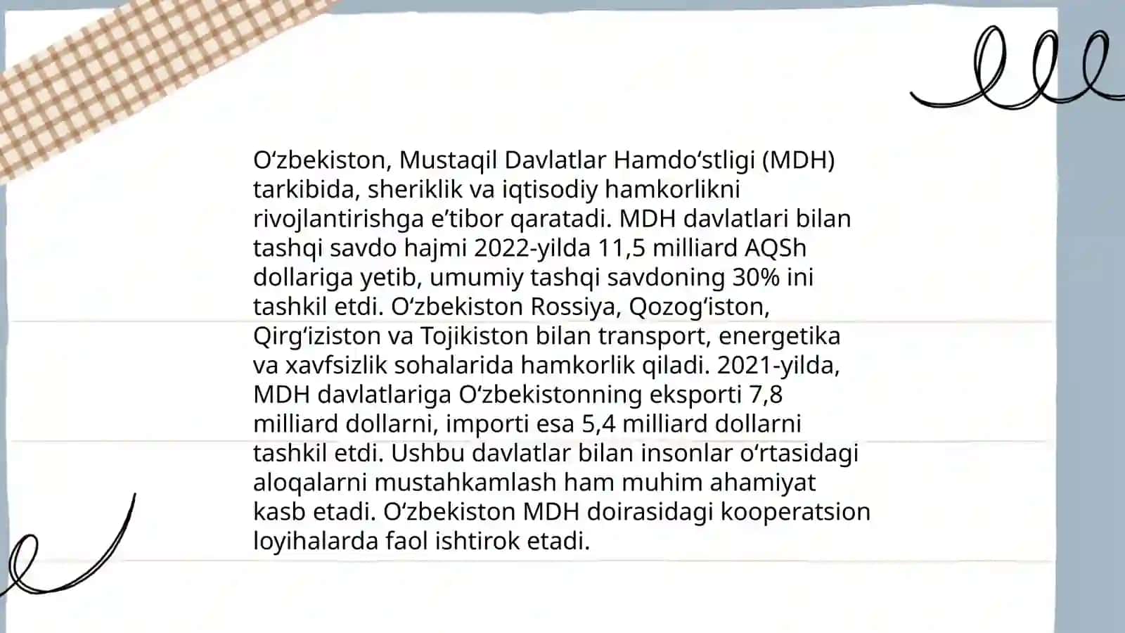 Oʻzbekiston va Jahon hamjamiyati 4