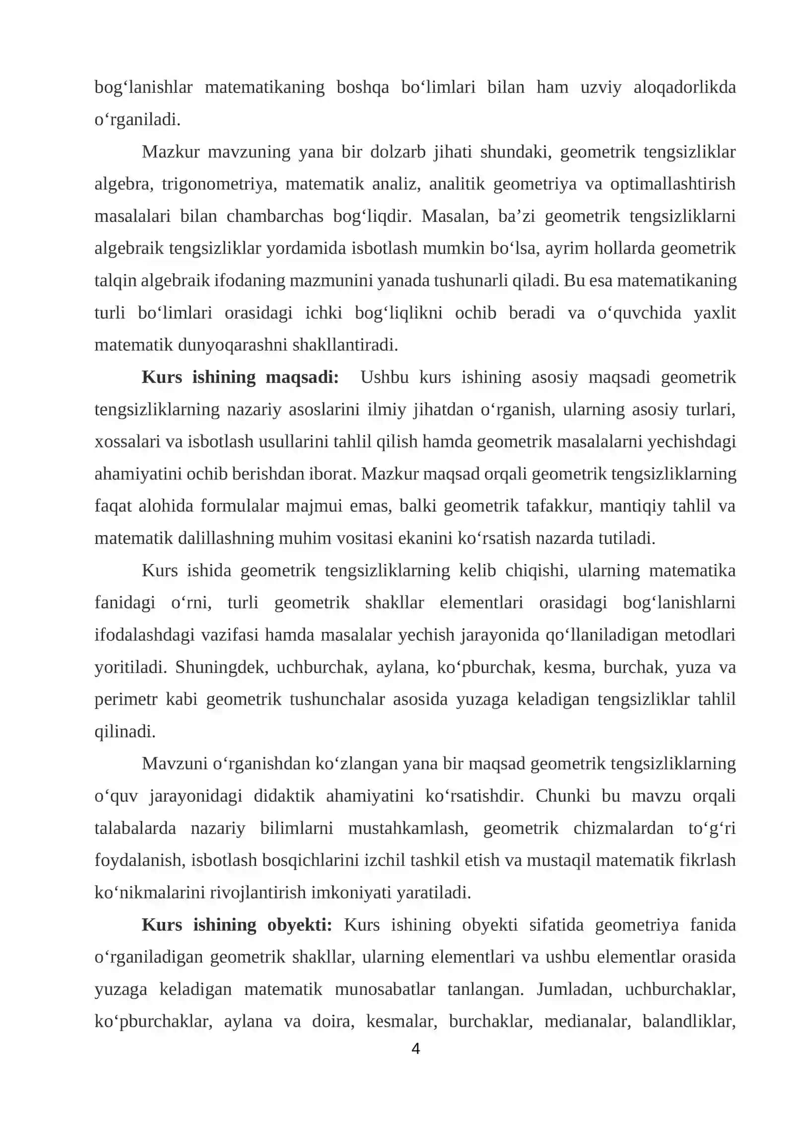 Geometrik tengsizliklar 4