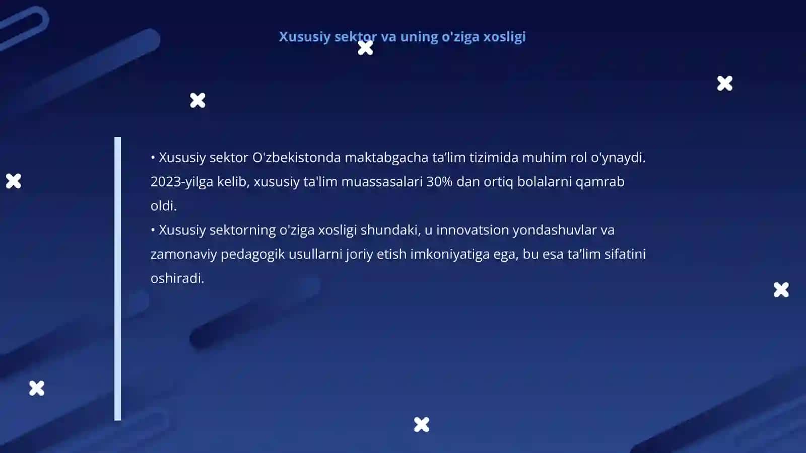 Maktabgacha taʼlim tizimining rivojlanishida xususiy sektorning oʻrni 4