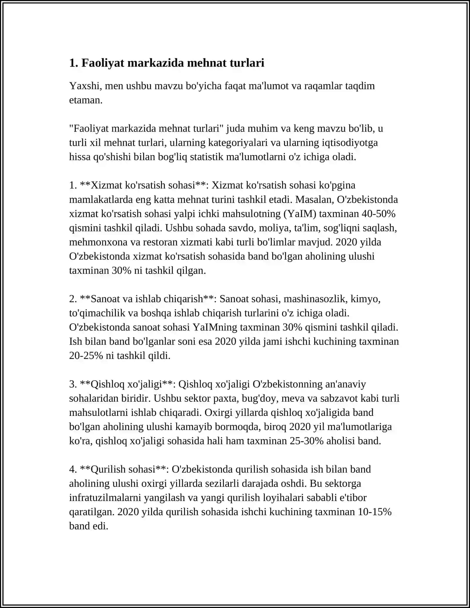 «ILK QADAM» DAVLAT O’QUV DASTURI ASOSIDA FAOLIYAT MARKAZLARIDA MAKTABGACHA YOSHDAGI BOLALAR MEHNATINI TASHKIL QILISH 4