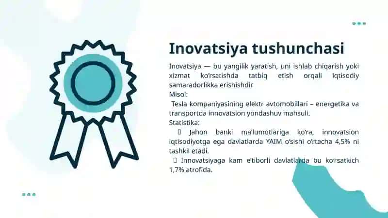 Inovatsion faoliyatni boshqarish qonuniyatlari 4