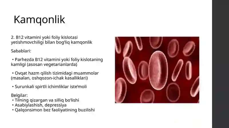 Kamqonlikning biokimyoviy mexanizmlari 4