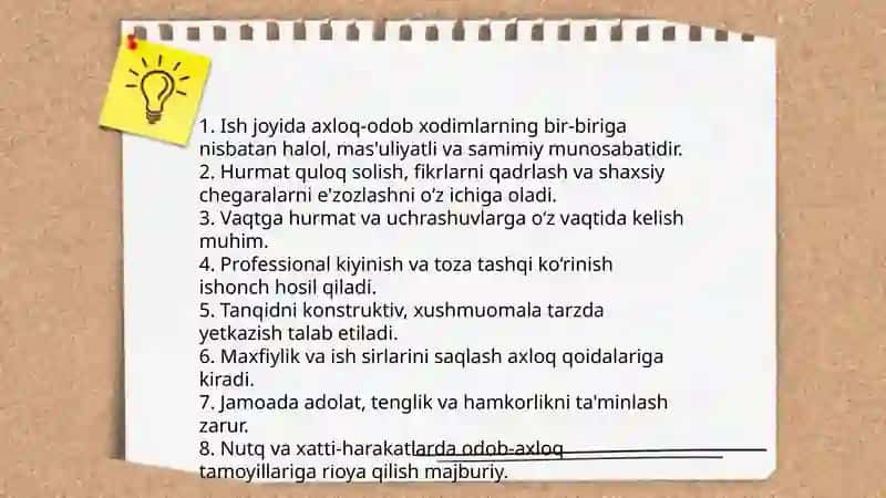 Kasbiy muloqot odobi 4