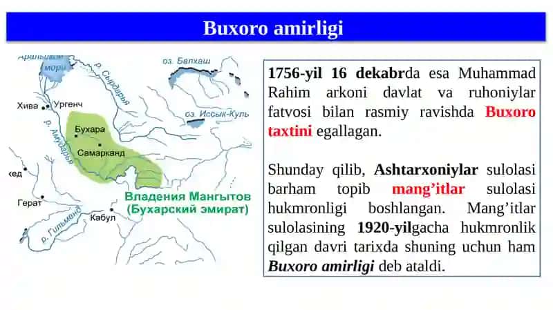 Òrta osiyoning xonliklarga bòlinib ketishi 4