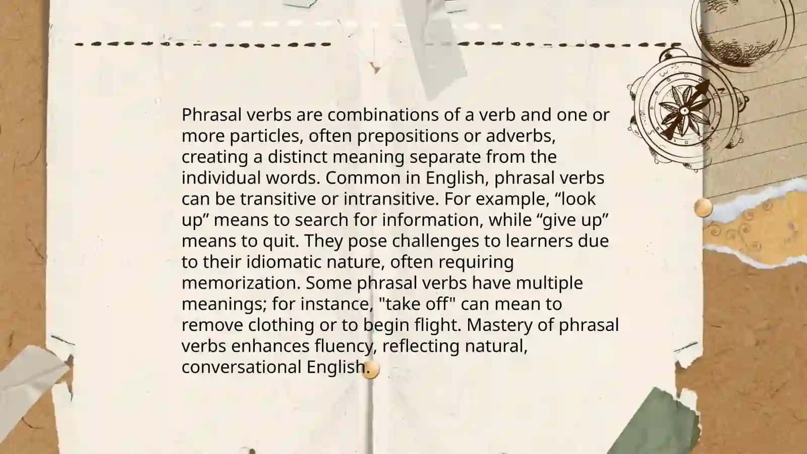 Phrasal verbs 4