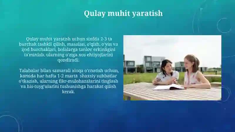 O'qituvchi va O'quvchilar O'rtasidagi Muloqot Qoidalari 4