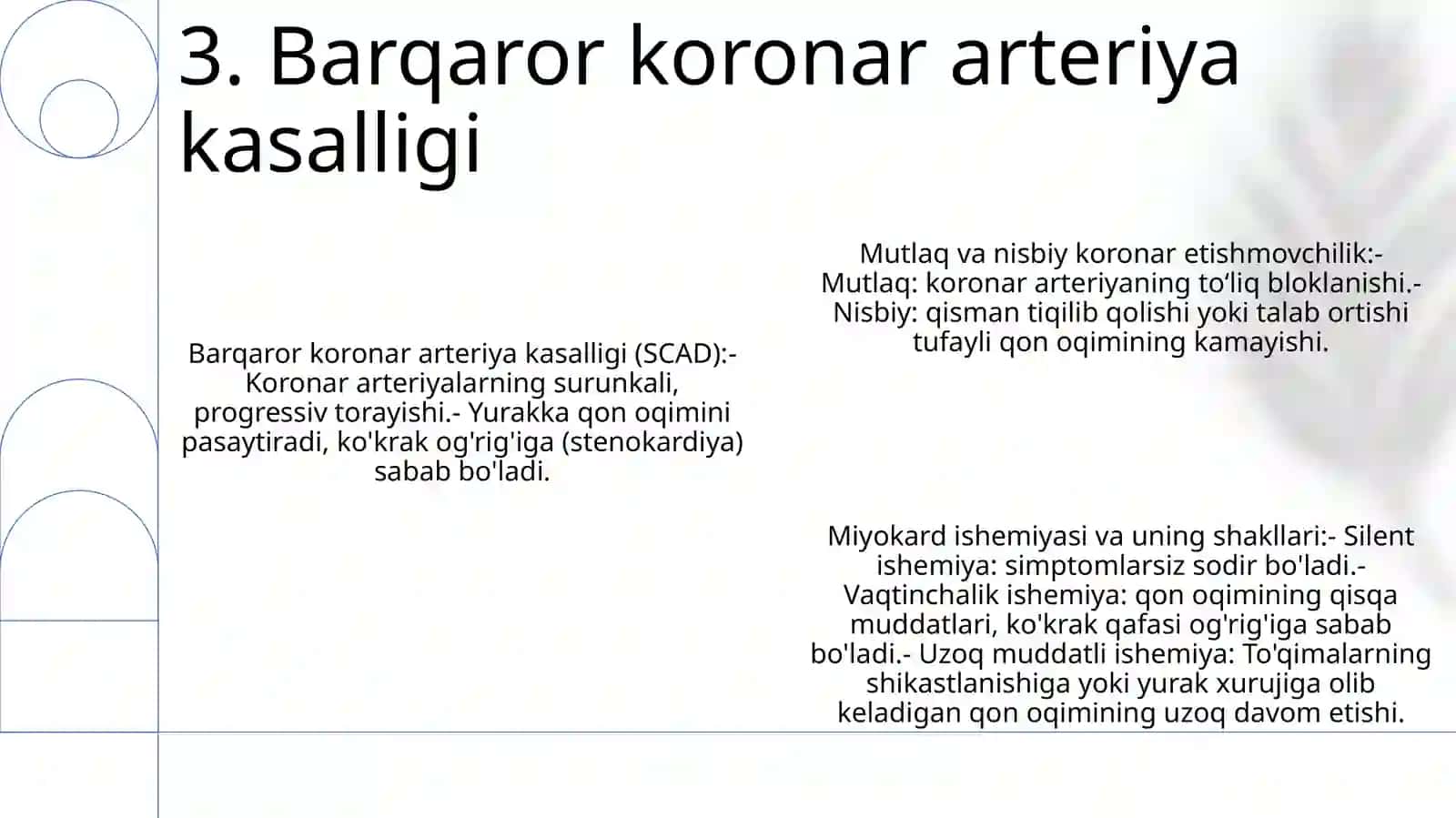Ishemik yurak kasalligining patofiziologiyasi 4