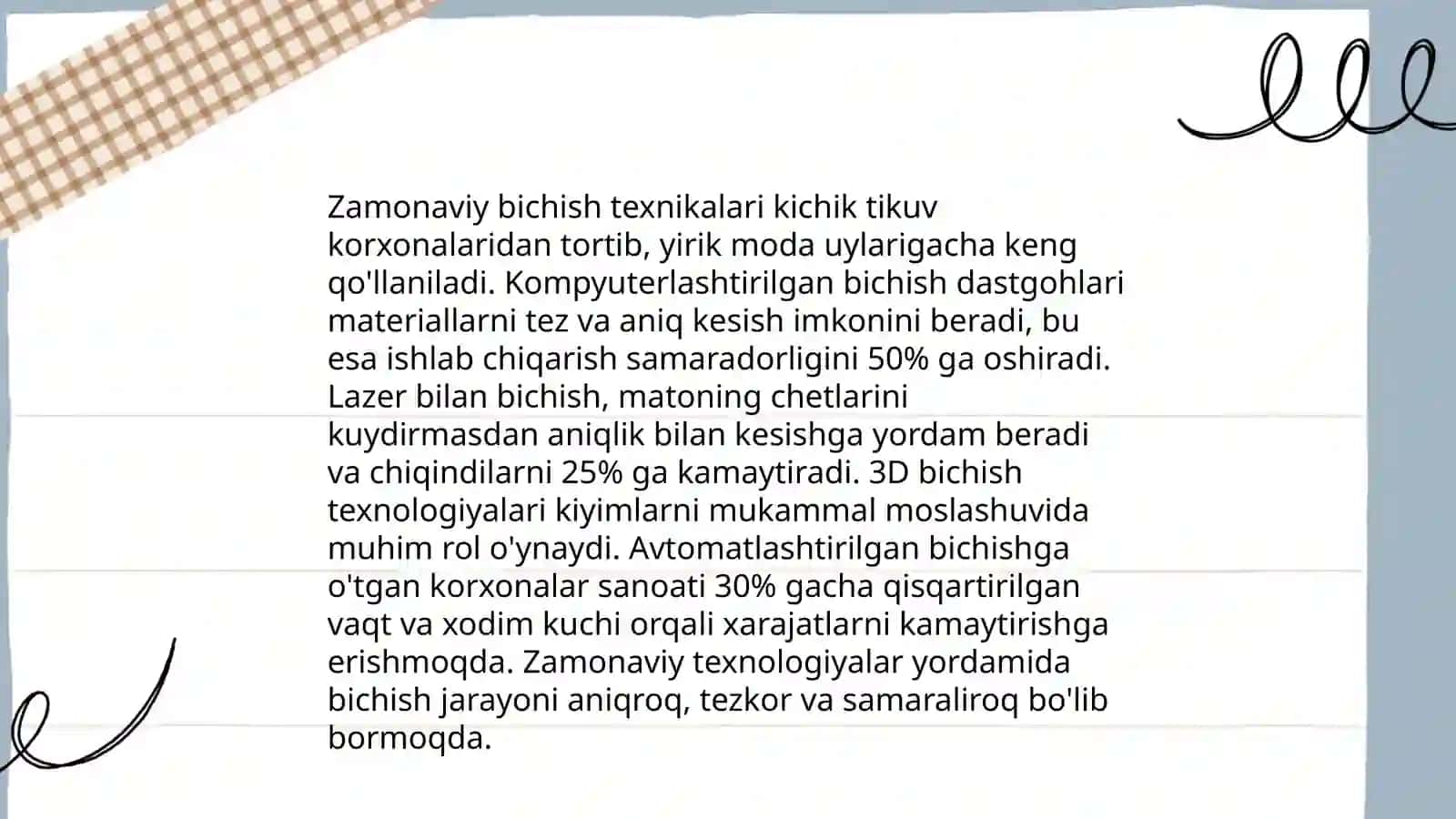 Ko'ylakni zamonaviy usulda bichish va tikish 4