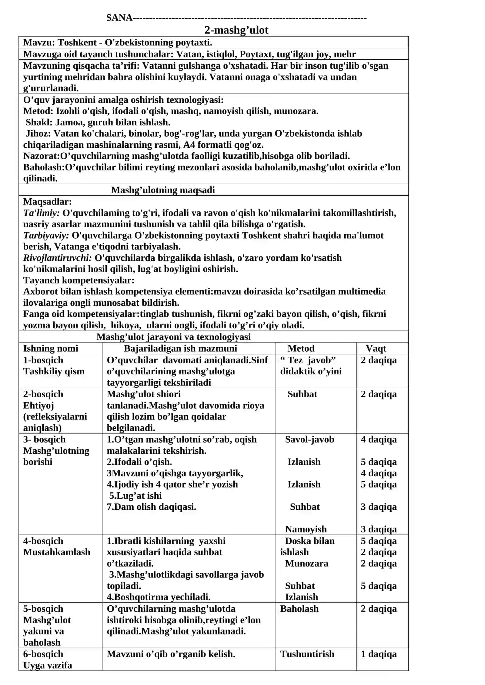 IFODALI O’QISH 4