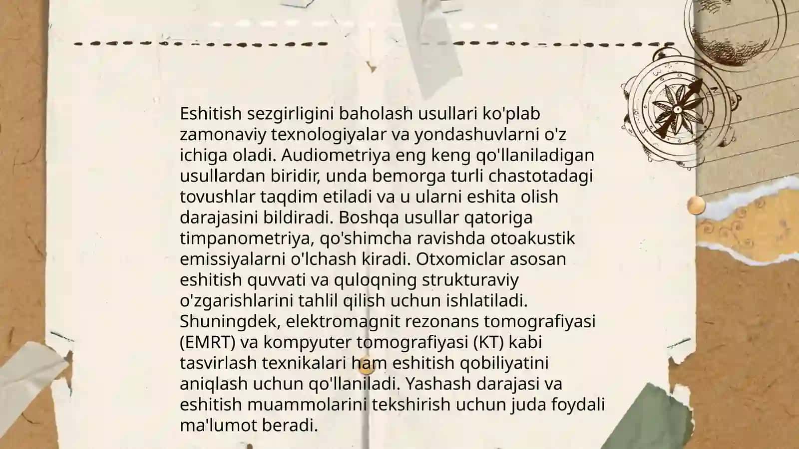 Eshitish qobiliyatini tekshiruvchi metodlar 4