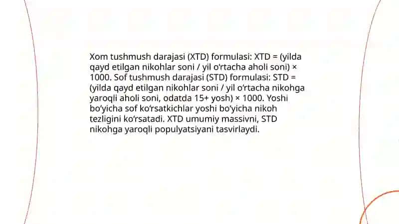 Aholi tushmush darajasi va uning koʻrsatkichlari 4