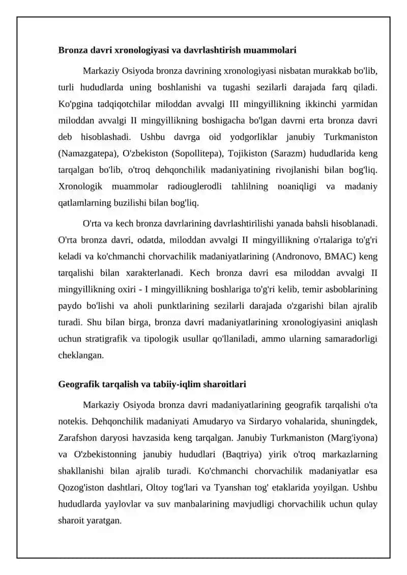 O'rta Osiyodagi bronza davri ibtidoiy manzilgohlari 4