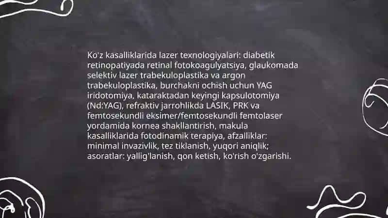 Lazerning tibbiyotda qollanilishi 4