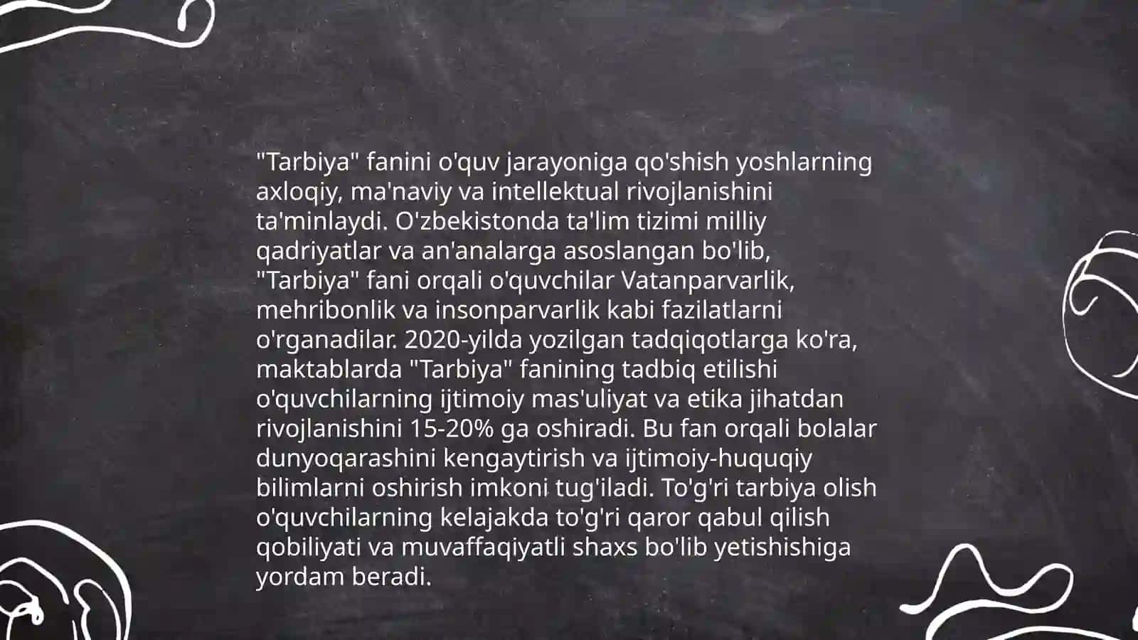 Tarbiya fanini amaliyotga joriy etish chora-tadbirlari 422-qarori tahlili 4