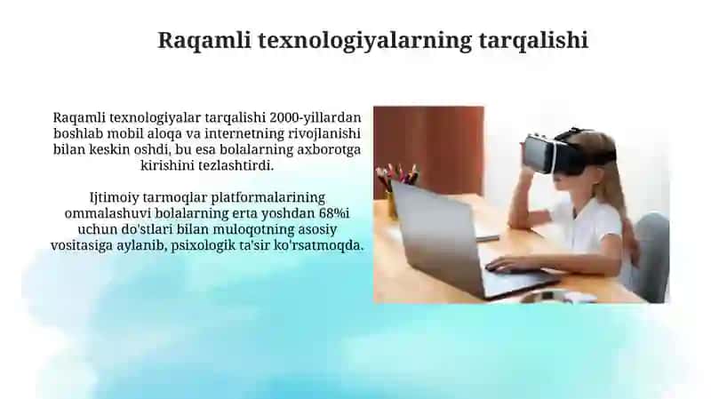 Raqamlitexnologiyalarbolalaronginingshakllanishigata 'siri 4