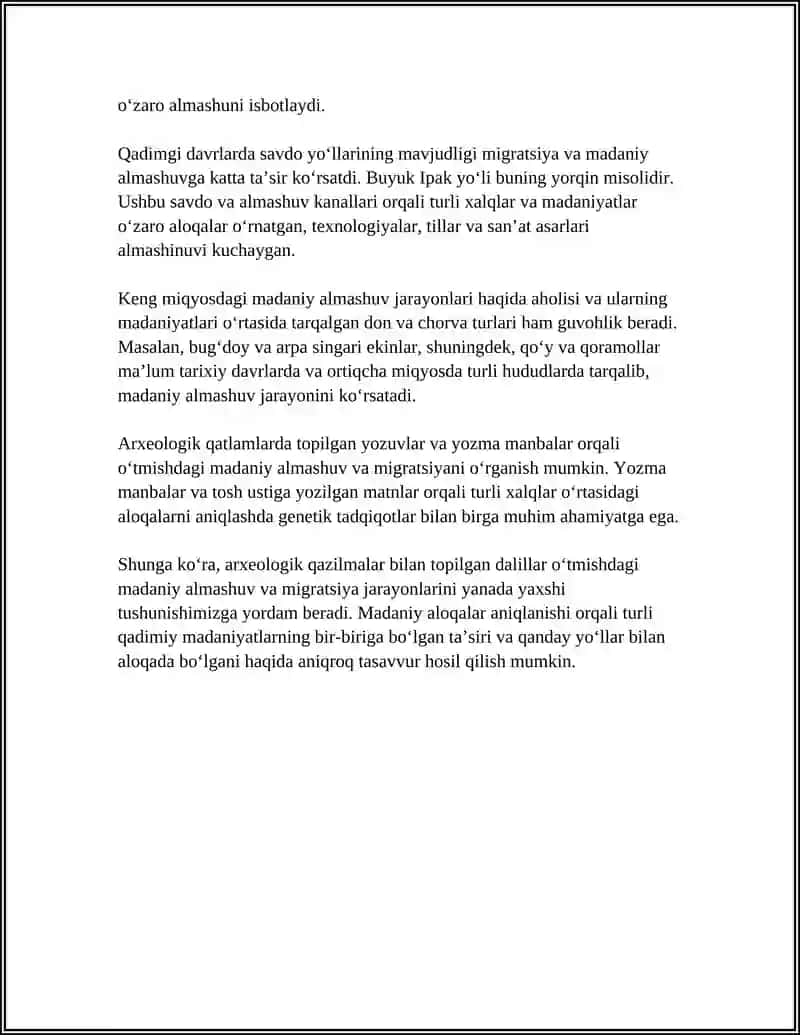 QADIMGI MIGRATSIYALARNING ARXEOLOGIK MANBALARDAGI AKSI 4