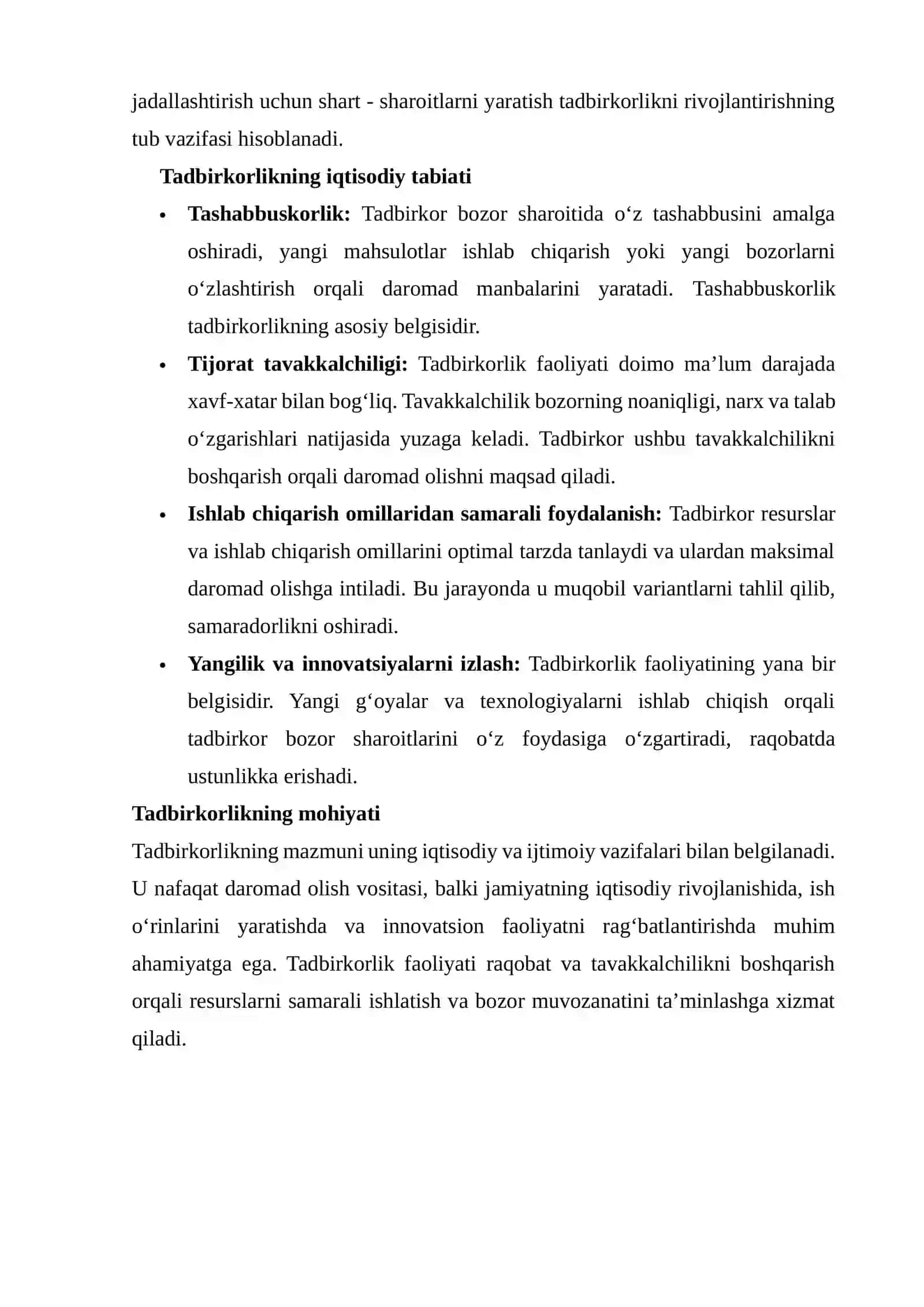TADBIRKORLIK FAOLIYATINING NAZARIY ASOSLARI VA AMALIY AHAMIYATI 4