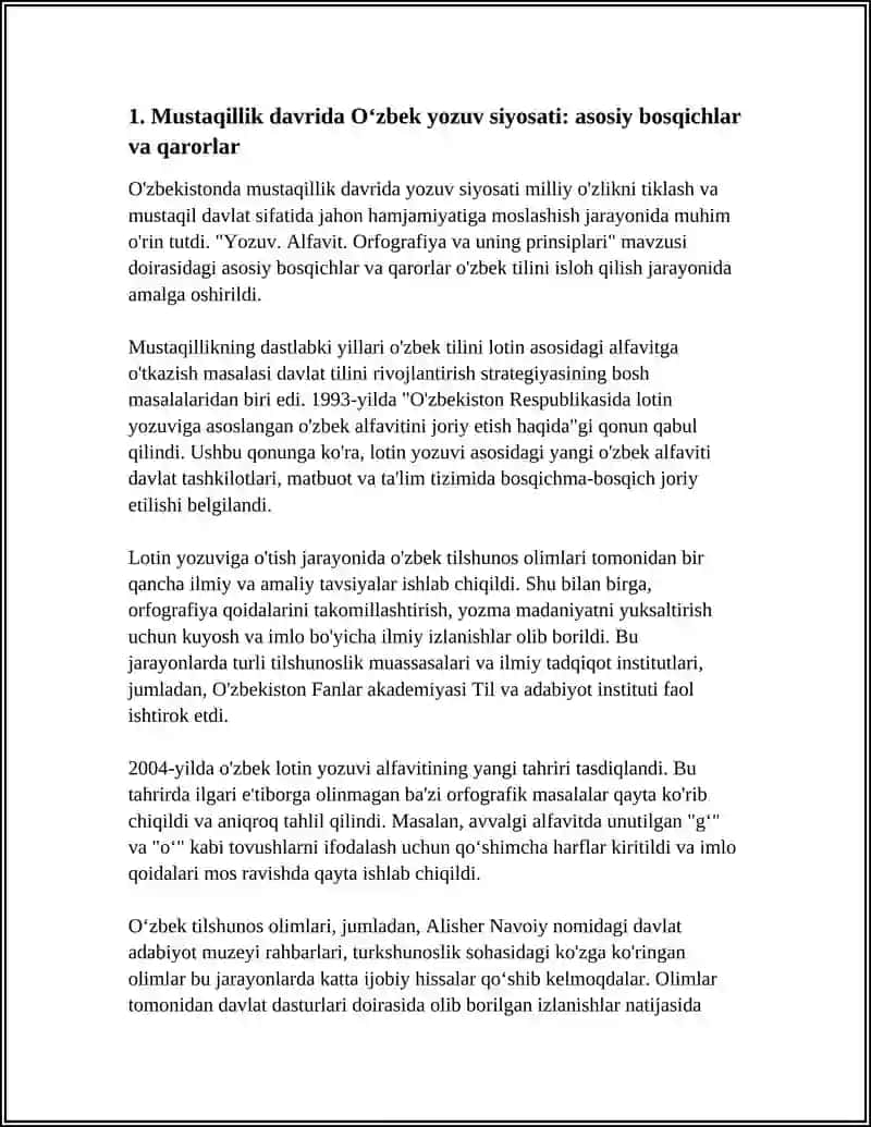 Yozuv. Alifavit. Orfografiya va uning prinsiplari 4