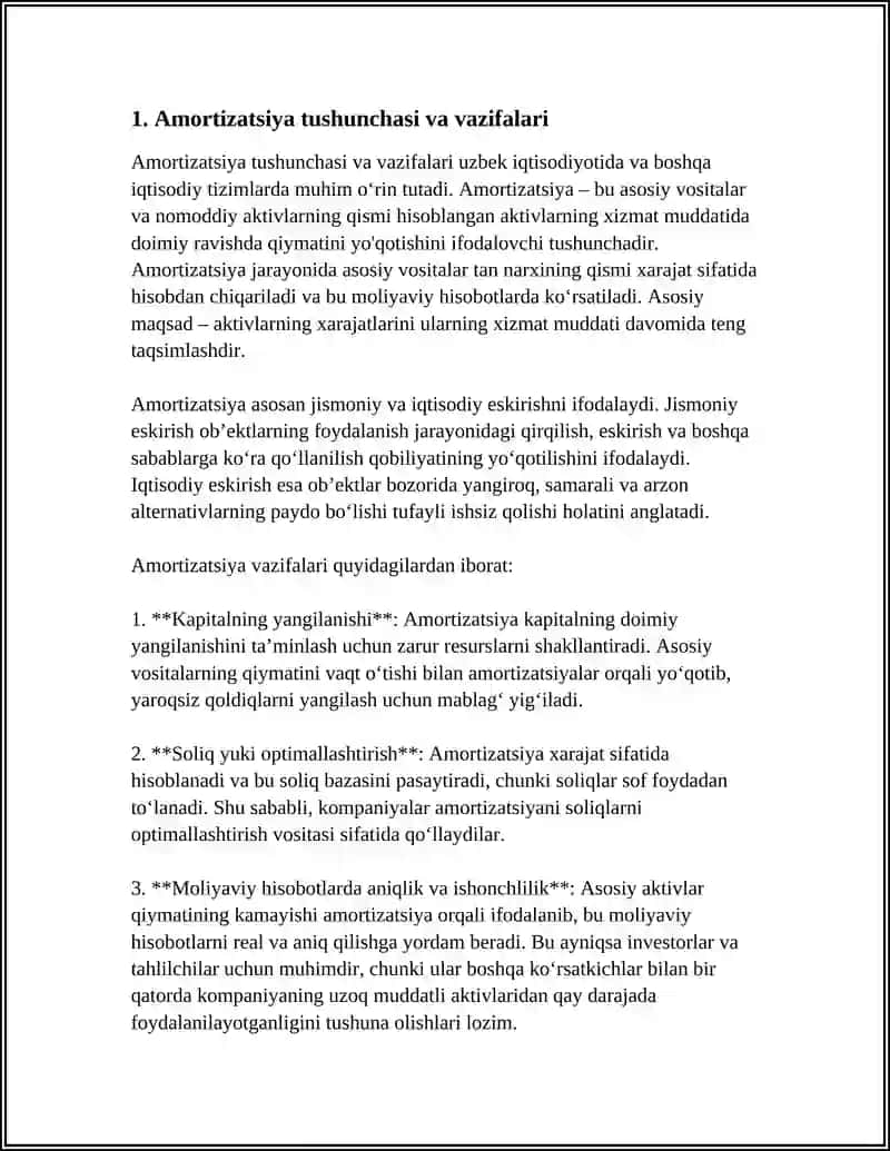 ASOSIY VOSITALARGA AMORTIZATSIYA HISOBLASH TARTIBI VA USULLARI 4