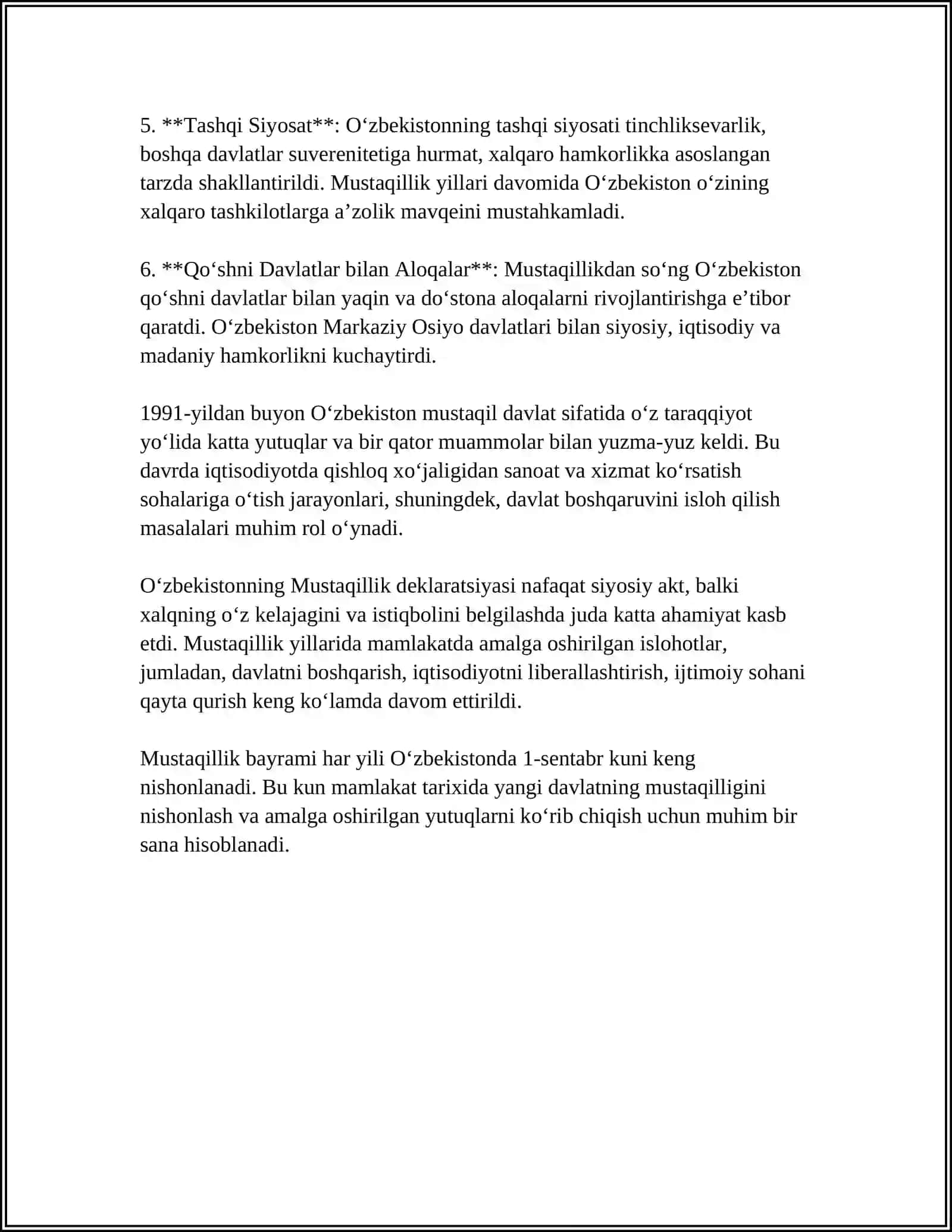 MUSTAQILLIK DEKLARATSIYASI 4
