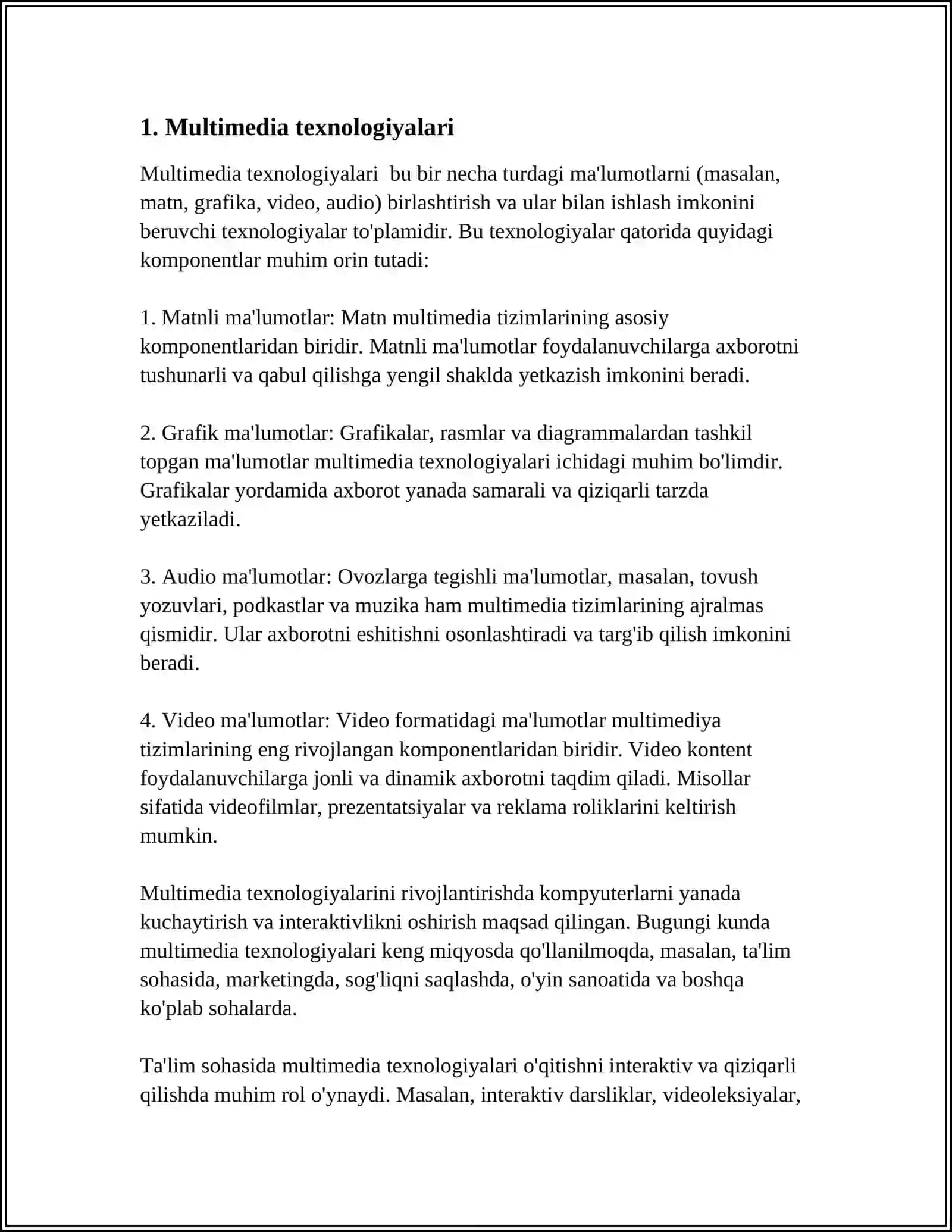 MULTIMEDIA 4