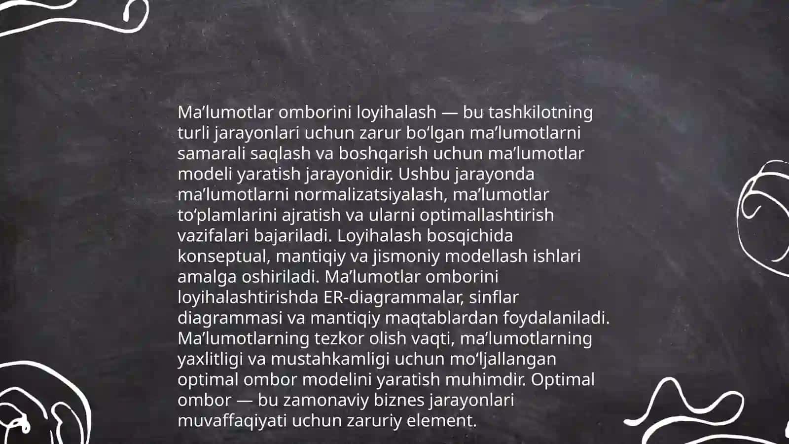 Ma’lumotlar ombori nima? 4