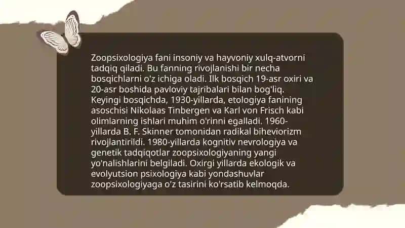 Qiyosiy psixologiya va zoopsixologiyaning tarixiy taraqiyoti 4