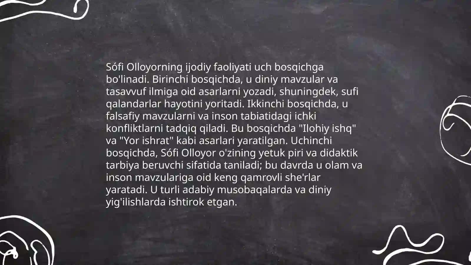 Sófi Olloyorning ilmiy adabiy merosi 4