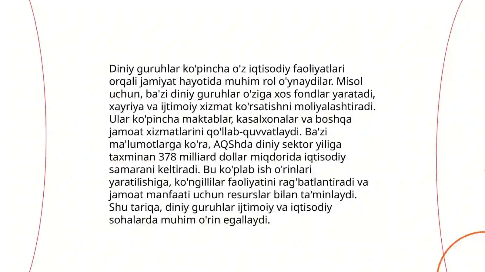 Dinlar va diniy tarkibni ijtimoiy iqtisodiy siyosiy jihatlari 4
