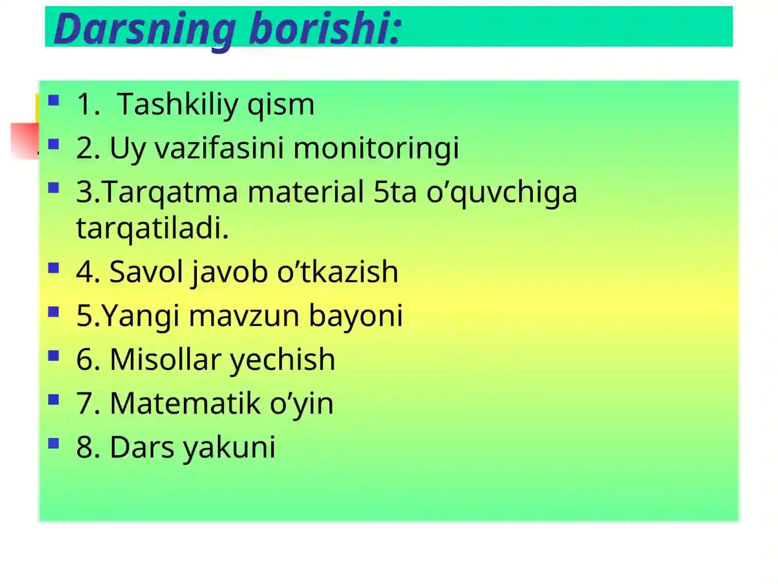 O’NLI KASRLARNI TAQQOSLASH 4